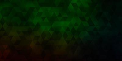 Dark Green vector background with polygonal style.