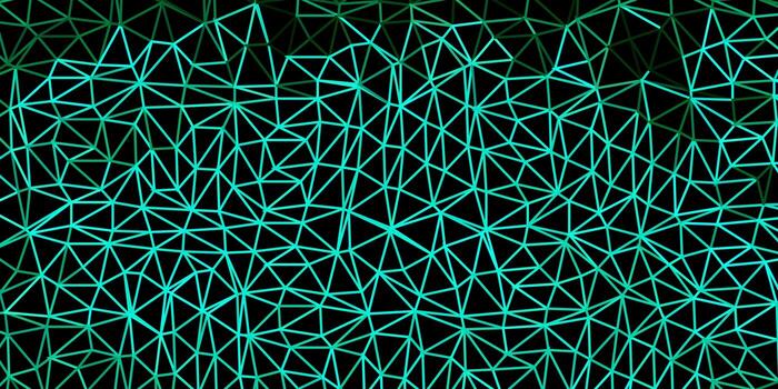 plantilla de triángulo de poli vector verde claro.