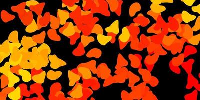 Dark orange vector pattern with abstract shapes.