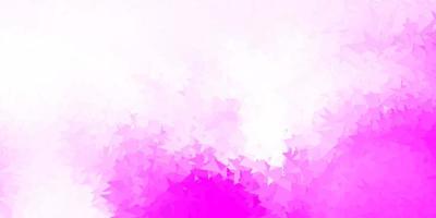 Light purple, pink vector abstract triangle texture.