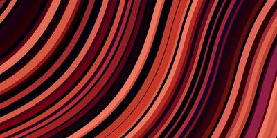 Dark Pink, Red vector background with curves.