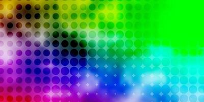 Light Multicolor vector background with spots.