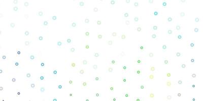 Light blue, green vector pattern with spheres.