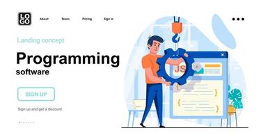 Programming software web concept vector