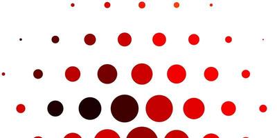 Light Red vector template with circles.