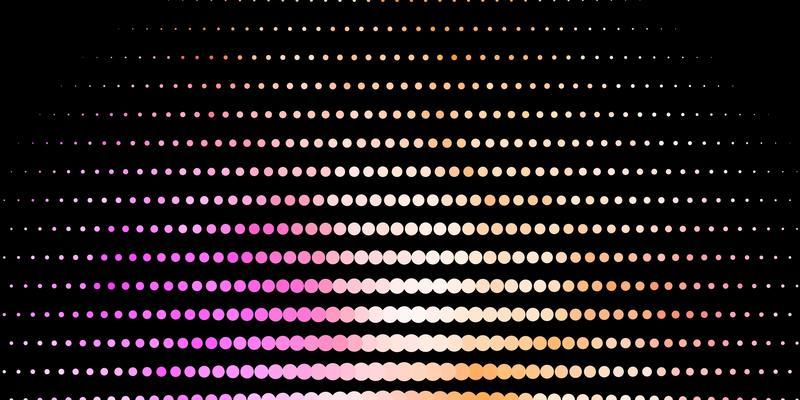 Dark Pink, Yellow vector background with spots.