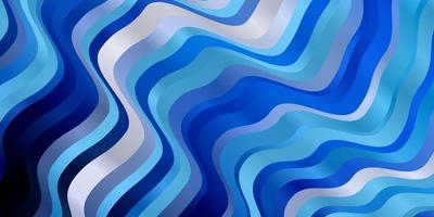 Dark BLUE vector background with bent lines.