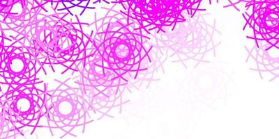Light Pink vector texture with memphis shapes.