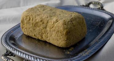 DoenJang, traditional  Korean food. Air drying the soybean loaves photo