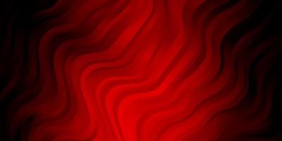 Dark Red vector texture with curves.
