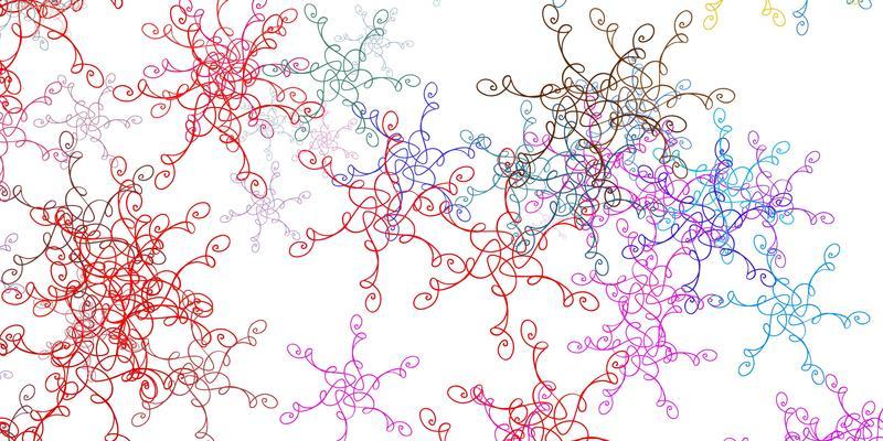 Light Multicolor vector pattern with wry lines.