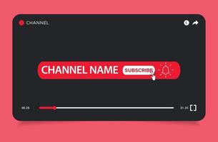 Subscribe like and share template. vector