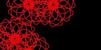 Dark Red, Yellow vector background with random forms.