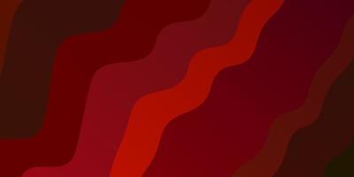 Dark Red vector pattern with wry lines.