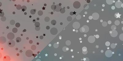 Vector template with circles, stars.