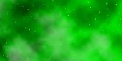 Light Green vector texture with beautiful stars.