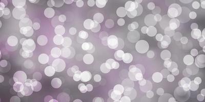 Light Purple vector pattern with spheres.