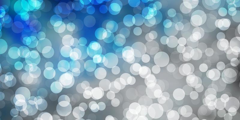 Light BLUE vector background with circles.
