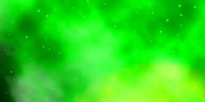 Light Green vector layout with bright stars.