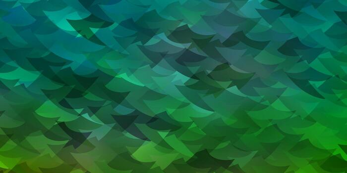 Light Green vector pattern with polygonal style with cubes.