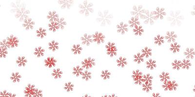 Light red vector natural layout with flowers.