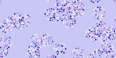 Light purple vector natural layout with flowers.