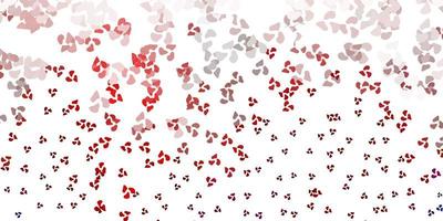 Light red vector template with abstract forms.