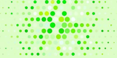 Light Green vector layout with circle shapes.