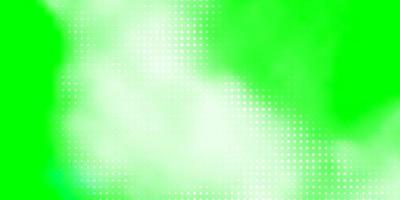 Light Green vector background with bubbles.