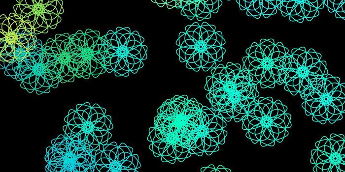 Dark Green vector template with abstract forms.