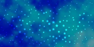 textura de vector azul oscuro con hermosas estrellas.