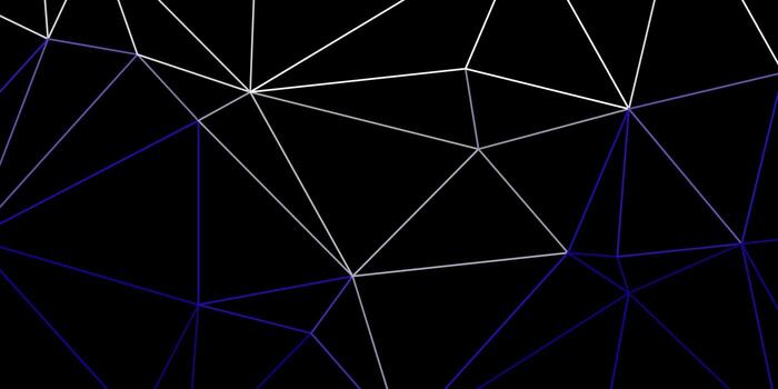 Dark gray vector abstract triangle pattern.