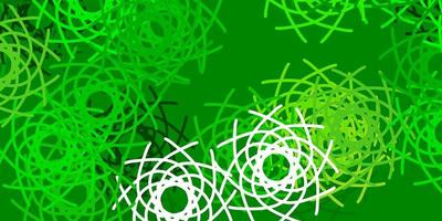 Light Green, Yellow vector backdrop with chaotic shapes.