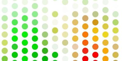 Light green, yellow vector pattern with spheres.