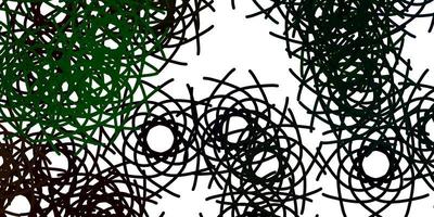 Light Green vector backdrop with chaotic shapes.