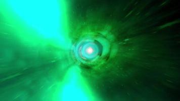 Glowing Green and Red Hyperspace Tunnel Vortex Loop video