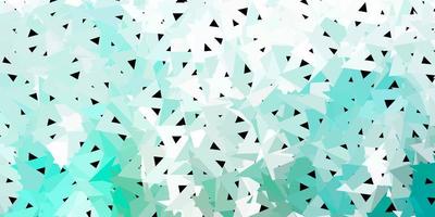 Light green vector triangle mosaic pattern.