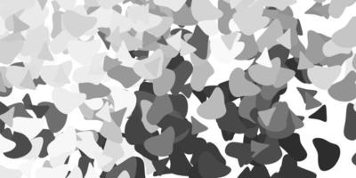 plantilla de vector gris claro con formas abstractas.