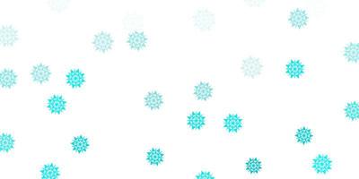 Light green vector layout with beautiful snowflakes.