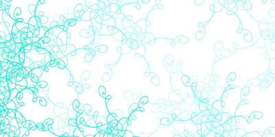 Light Green vector background with curved lines.