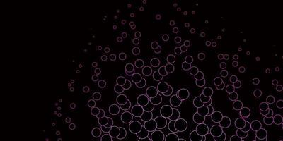 Dark Pink vector texture with disks.