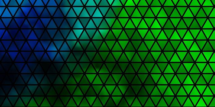 Dark Multicolor vector texture with triangular style.