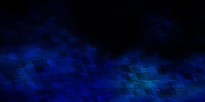 Telón de fondo de vector azul oscuro con rectángulos.