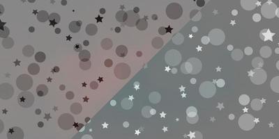 Vector background with circles, stars.