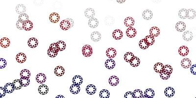 Light pink vector pattern with spheres.