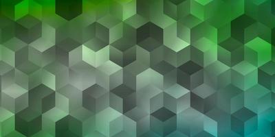 Light Green vector texture with colorful hexagons.