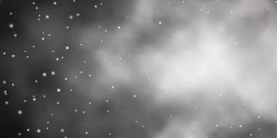 patrón de vector gris oscuro con estrellas abstractas.