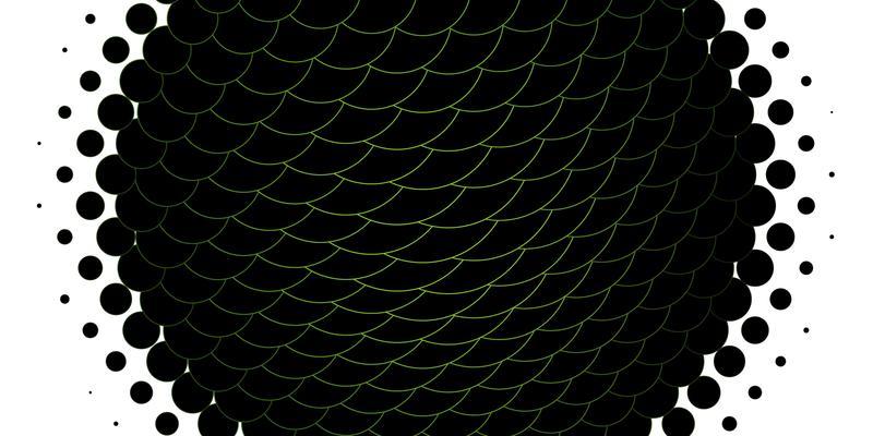 Light Green vector layout with circle shapes.