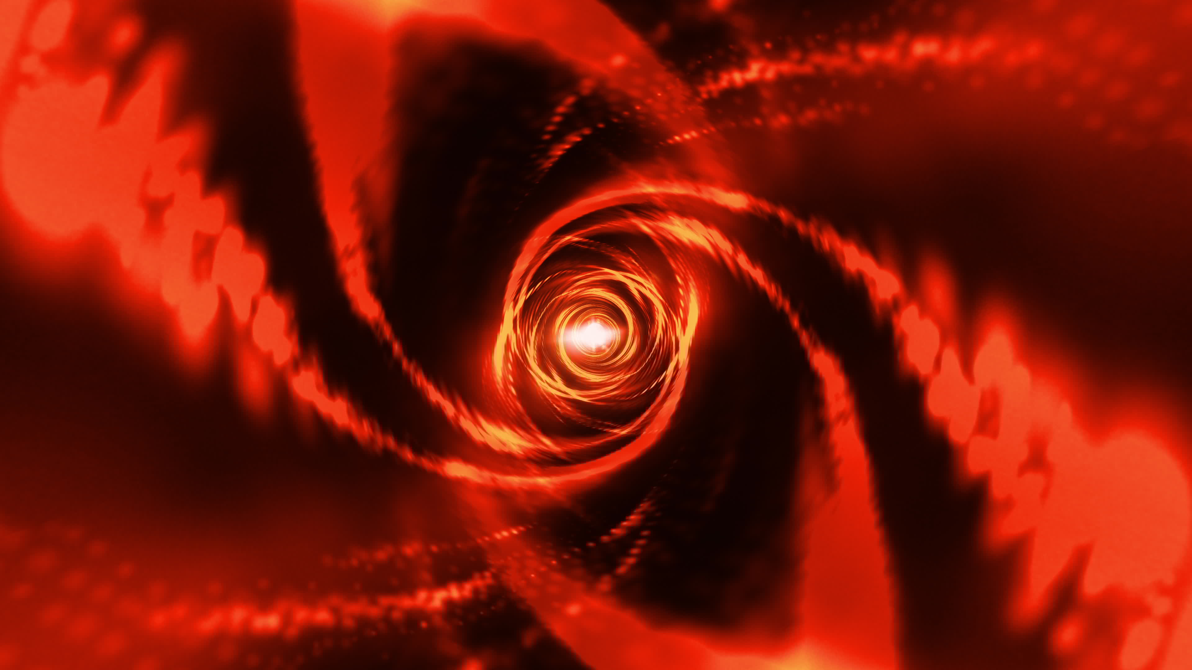 espiral de energia de energia vermelha túnel brilhante do caos 3036309 Vídeo stock no Vecteezy