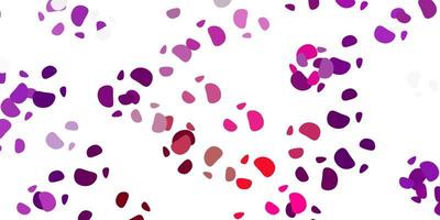 Light purple, pink vector backdrop with chaotic shapes.